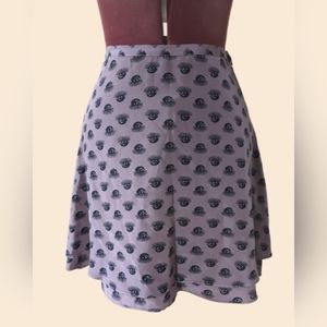 Rachel Comey Evil Eye Purple Silk Skirt xs witchy